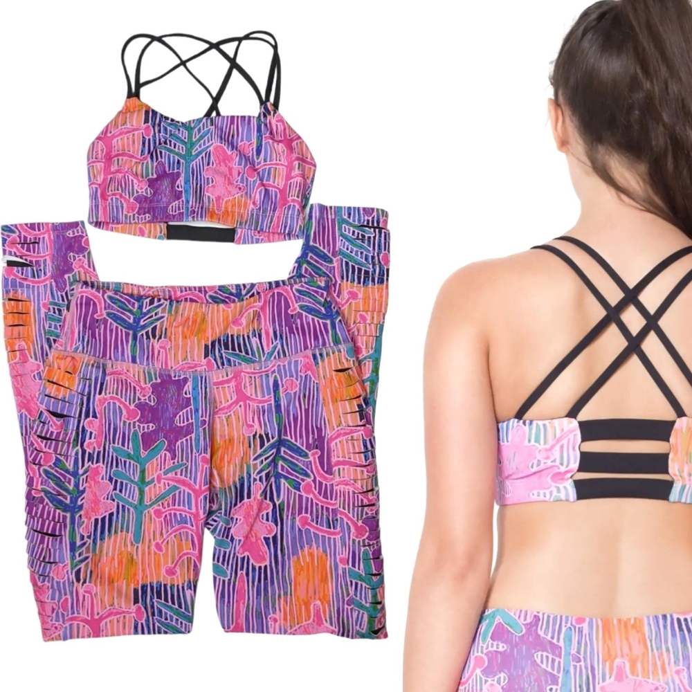 THE FREE YOGA Sports Bra and Legging Set Sz S